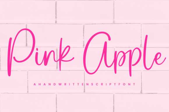 Pink Apple Font Fonts Free Downloads